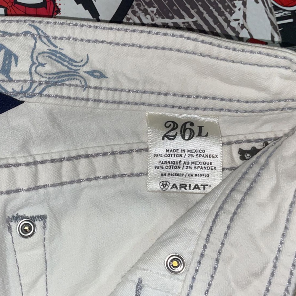 Ariat White Bootcut Jeans “26L